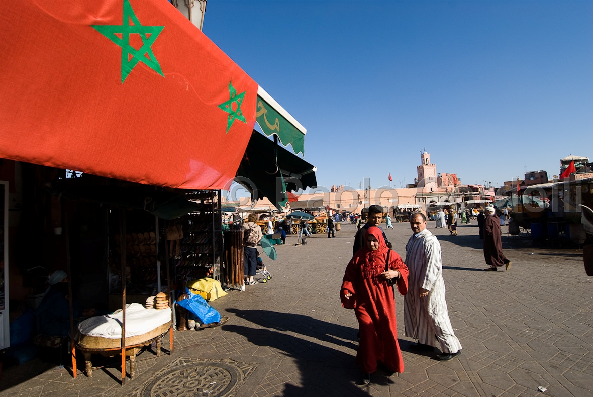 Djemaa El Fna square, Marrakech, Morocco
 (cod:Morocco 61)